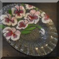 G01. Sydenstricker style glass pansy plate. 